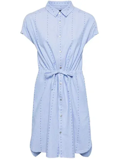 Sport B. By Agnès B. Print Shirt Dress In Blue