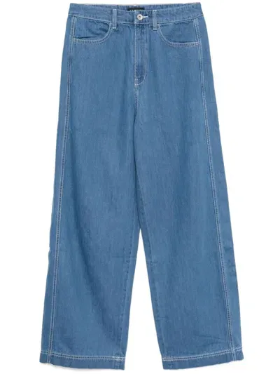 Sport B. By Agnès B. Side Panel Jeans In Blue