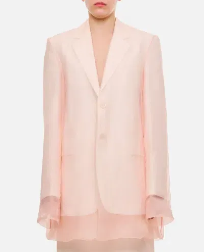 Sportmax Acacia Single Breasted Blazer In Pink