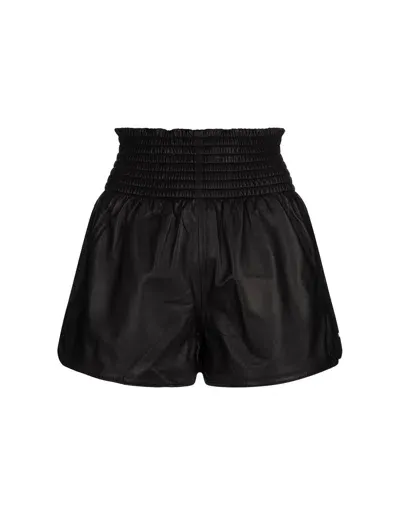 Sportmax Black Bacio1234 Shorts In Brown