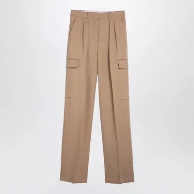 Sportmax Caramel-coloured Cargo Trousers In Beige