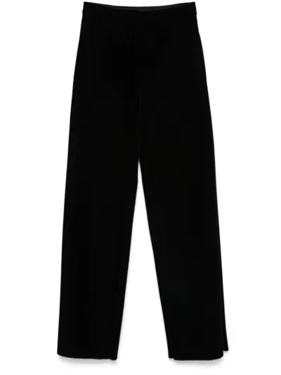 Sportmax Fashion Velvet Trousers In Black