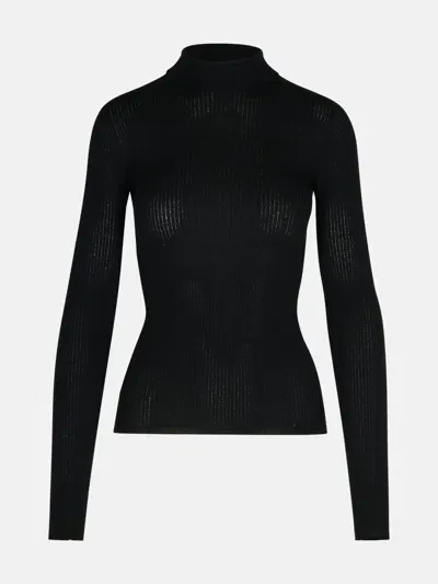 Sportmax 'flavia' Black Virgin Wool Sweater