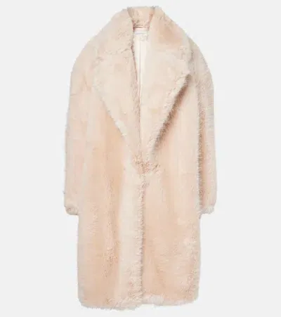 Sportmax Manico Faux Fur Coat In Pink