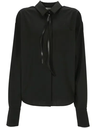 Sportmax Mappa Oversized Shirt In Black