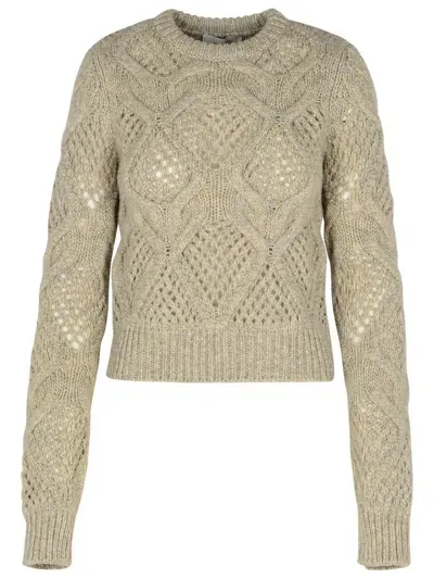 Sportmax Narvel Grey Wool Blend Sweater In Neutrals