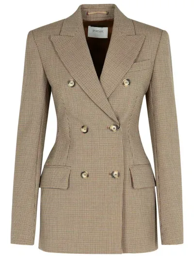 Sportmax Ocroma Brown Wool Blend Blazer