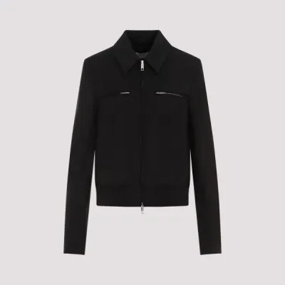 Sportmax Plava Bomber Jacket In Black