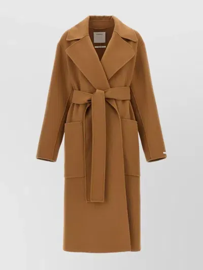 Sportmax Veleno Coat In Brown