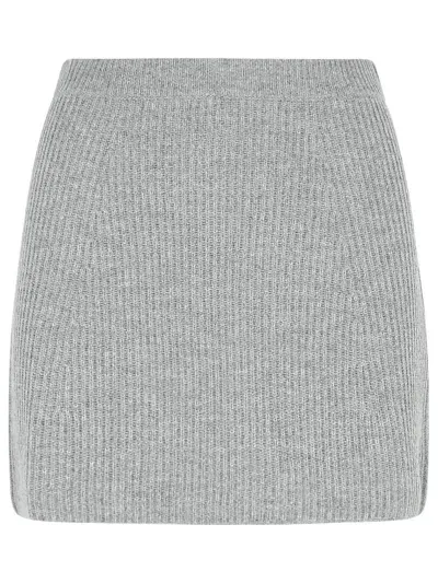 Sportmax Teiera Skirt In Grey Cashmere Blend