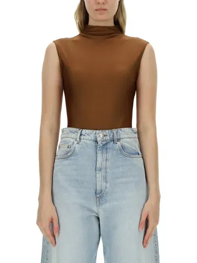 Sportmax Brown Cristin Bodysuit