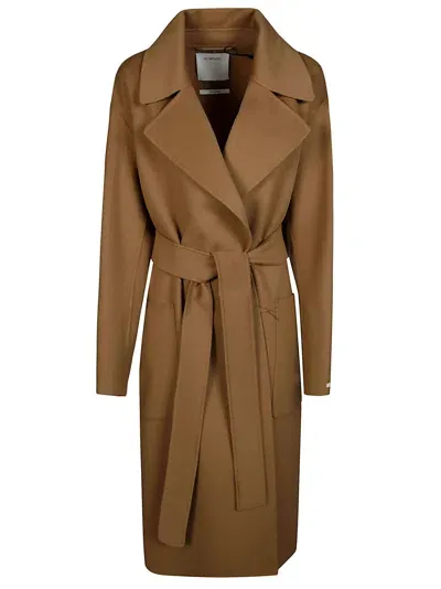 Sportmax Veleno Cappotto Doppiopetto In Brown