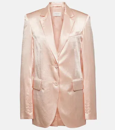 Sportmax Volante Twill Blazer In Pink