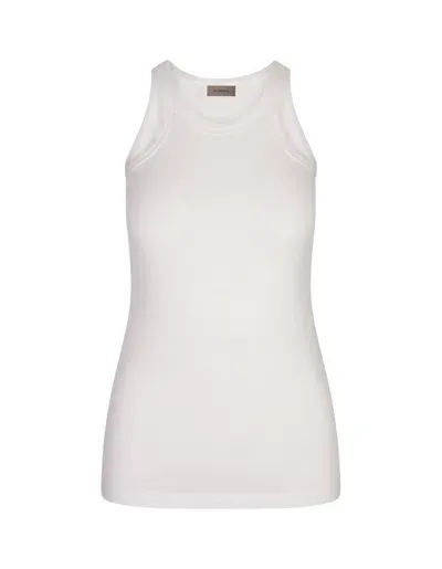 Sportmax Crewneck Sleeveless Top In White