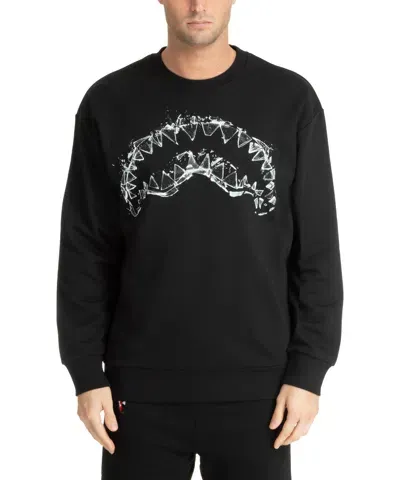 Sprayground Broken Glass Sweatshirt In Black