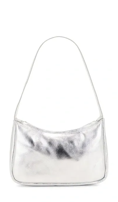 St Agni 90s Petit Shoulder Bag In Metallic Silver