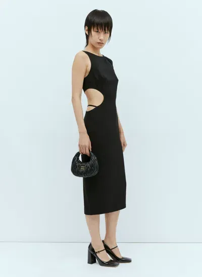 St Agni Arc Cut-out Dress In Black