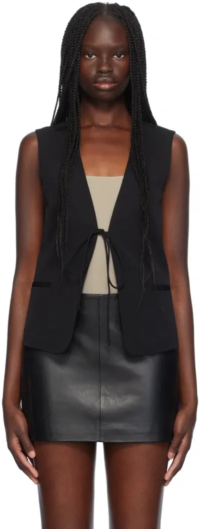 St Agni Black Rouleau Vest