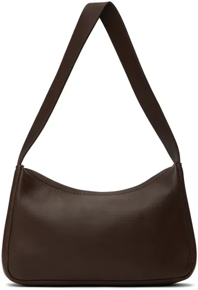 St Agni Brown 90s Petit Shoulder Bag In Chocolate