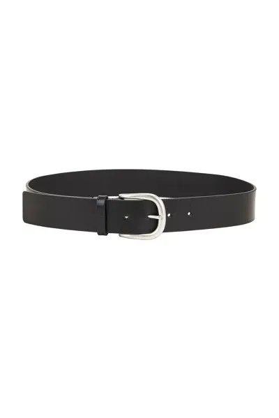 St Agni Classic Buckle Belt In Black