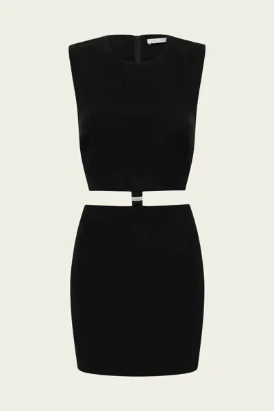 St Agni Clip Buckle Mini Dress In Black