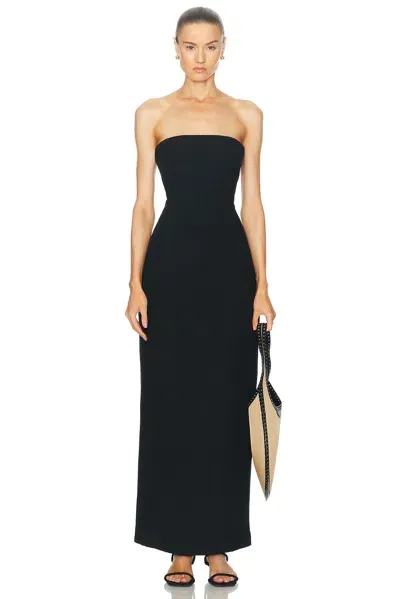 St Agni Column Dress In Black