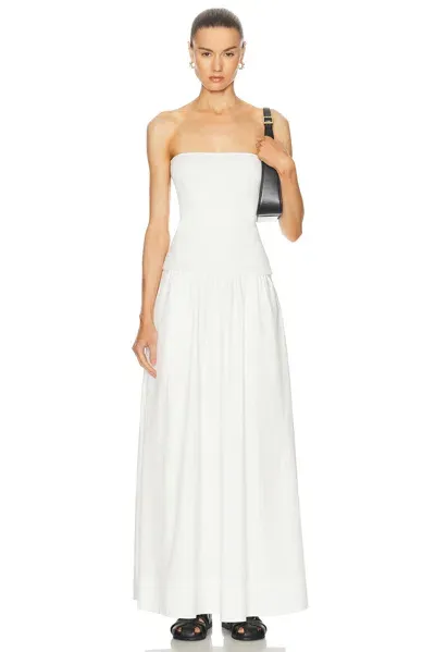 St Agni Strapless Dress In White