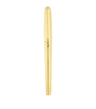 St Dupont S. T. Dupont Line D Eternity Fountain Pen In Gold