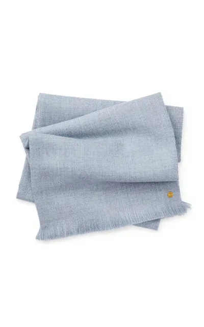 St. Frank Alpaca Throw Blanket In Blue