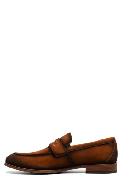 Stacy Adams Burke Penny Loafer In Copper