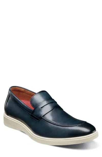 Stacy Adams Spencer Penny Loafer In Navy