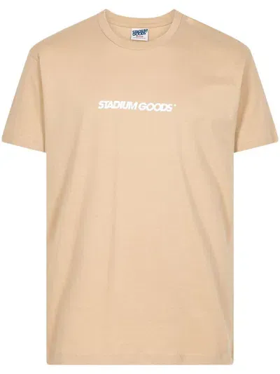 Stadium Goods Horizontal Logo "sand" T-shirt In Orange