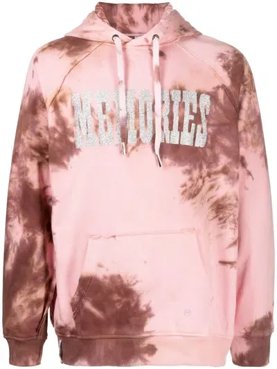 Stain Shade X Hiroshi Fujiwara Tie-dye Print Hoodie In Pink