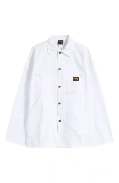 Stan Ray Cotton Button-up Shop Jacket In White