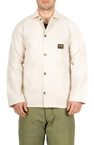 Stan Ray Shop Jacket In Natural Drill