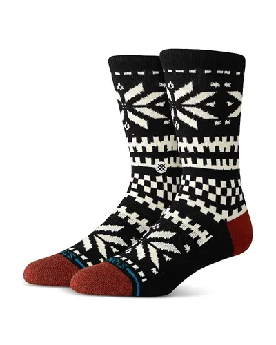 Stance Flake Crew Socks In Black