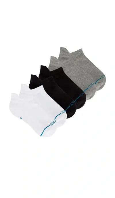 Stance Icon Low Tab 3 Pack Socks In Black