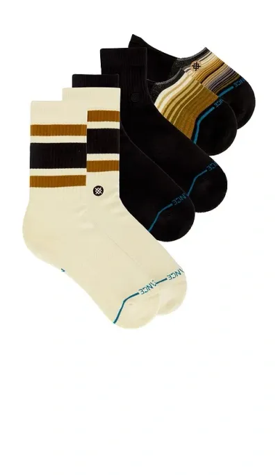 Stance Icon Series 3 Pack Socks In Black