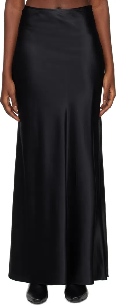 Staud Black Odin Maxi Skirt In Blk Black