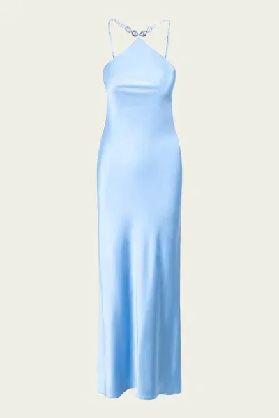 Staud Cadence Dress In Azure In Pink