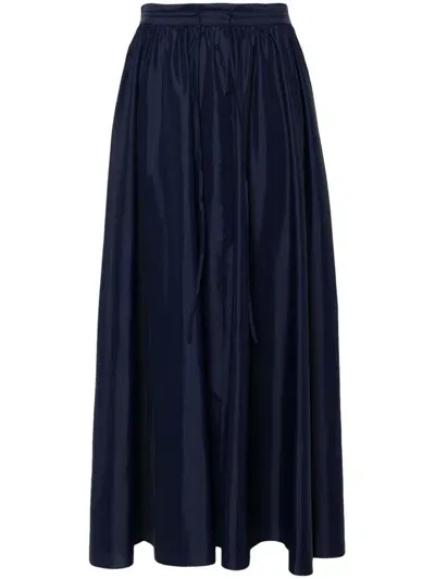 Staud Eden Maxi Skirt In Blue