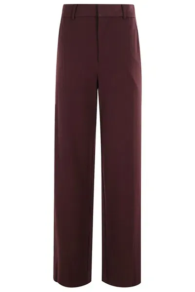 Staud Prince Suiting Tailored Trousers In Purple