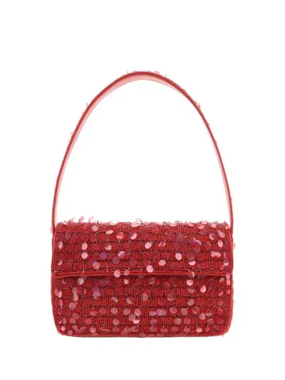 Staud Tommy Handbag In Red