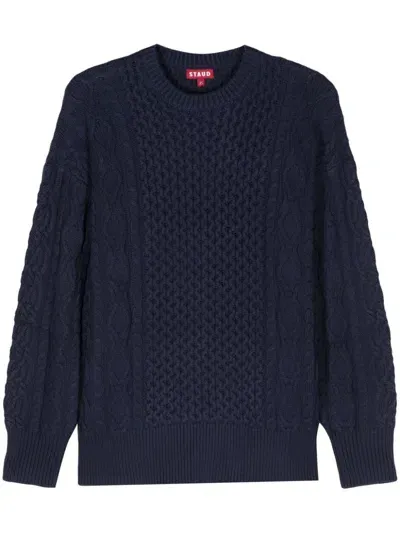 Staud Tracy Sweater In Blue