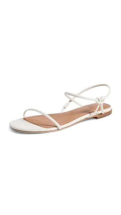 Staud Laurel Sandals Paper In White