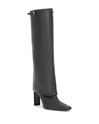 Staud Women's Wally Foldover Cuff High Heel Boots In Black