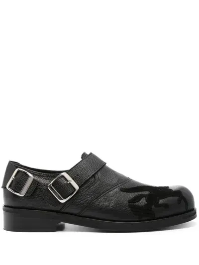 Stefan Cooke Pegasus Biker Monk Shoes In Black