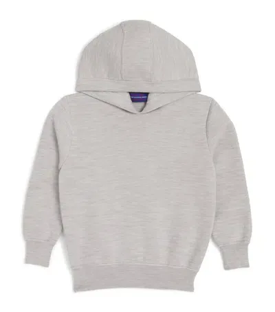 Stefano Ricci Kids' Cashmere Hoodie In Grey