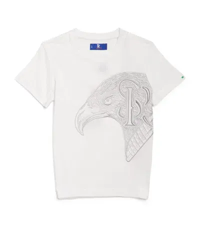 Stefano Ricci Kids' Eagle Logo T-shirt In White