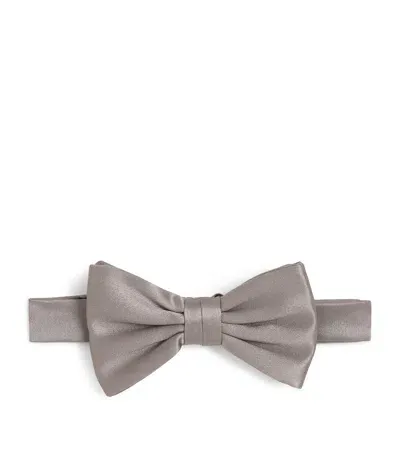 Stefano Ricci Kids' Silk Pre-tied Bow Tie In Grey